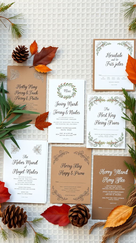 10 Beautiful Rustic Wedding Invitation Ideas