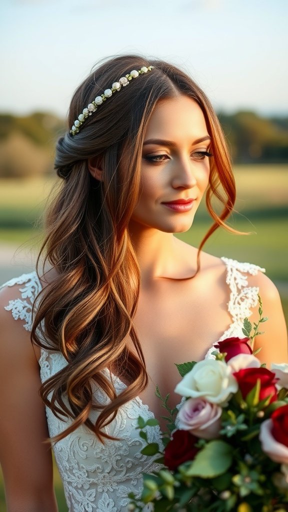 11 Stunning Down Wedding Hairstyles for Your Big Day