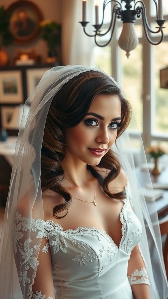 11 Stunning Wedding Hairstyles with Veils for Every Bride