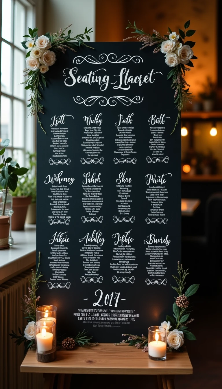 7 Unique Seating Chart Wedding Ideas to Dazzle Your Guests