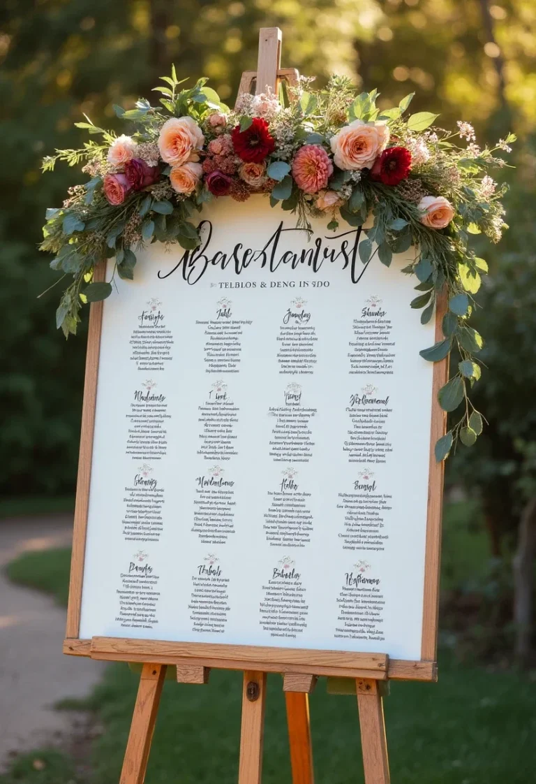 7 Brilliant and Creative Ideas for Designing Your Perfect Wedding Seating Chart