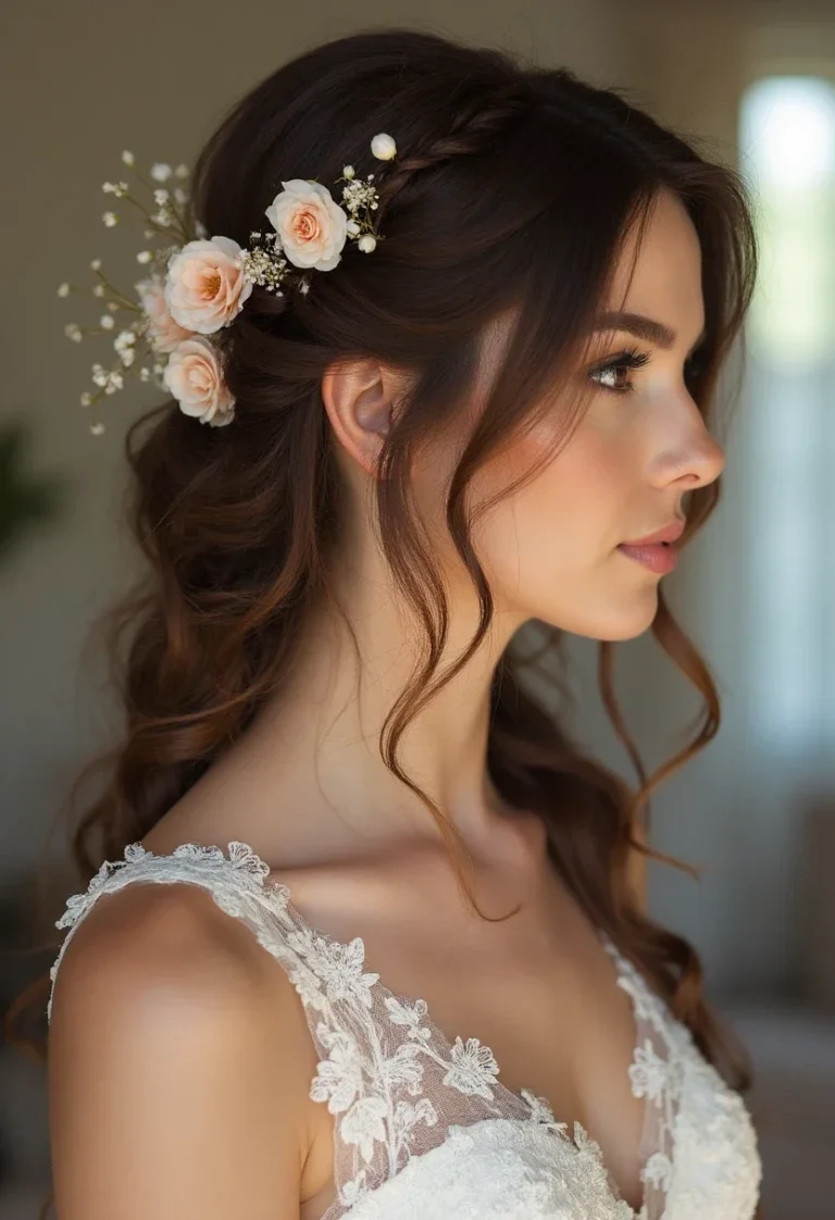 10 Stunning Half Up Half Down Wedding Hairstyles to Inspire Your Big Day