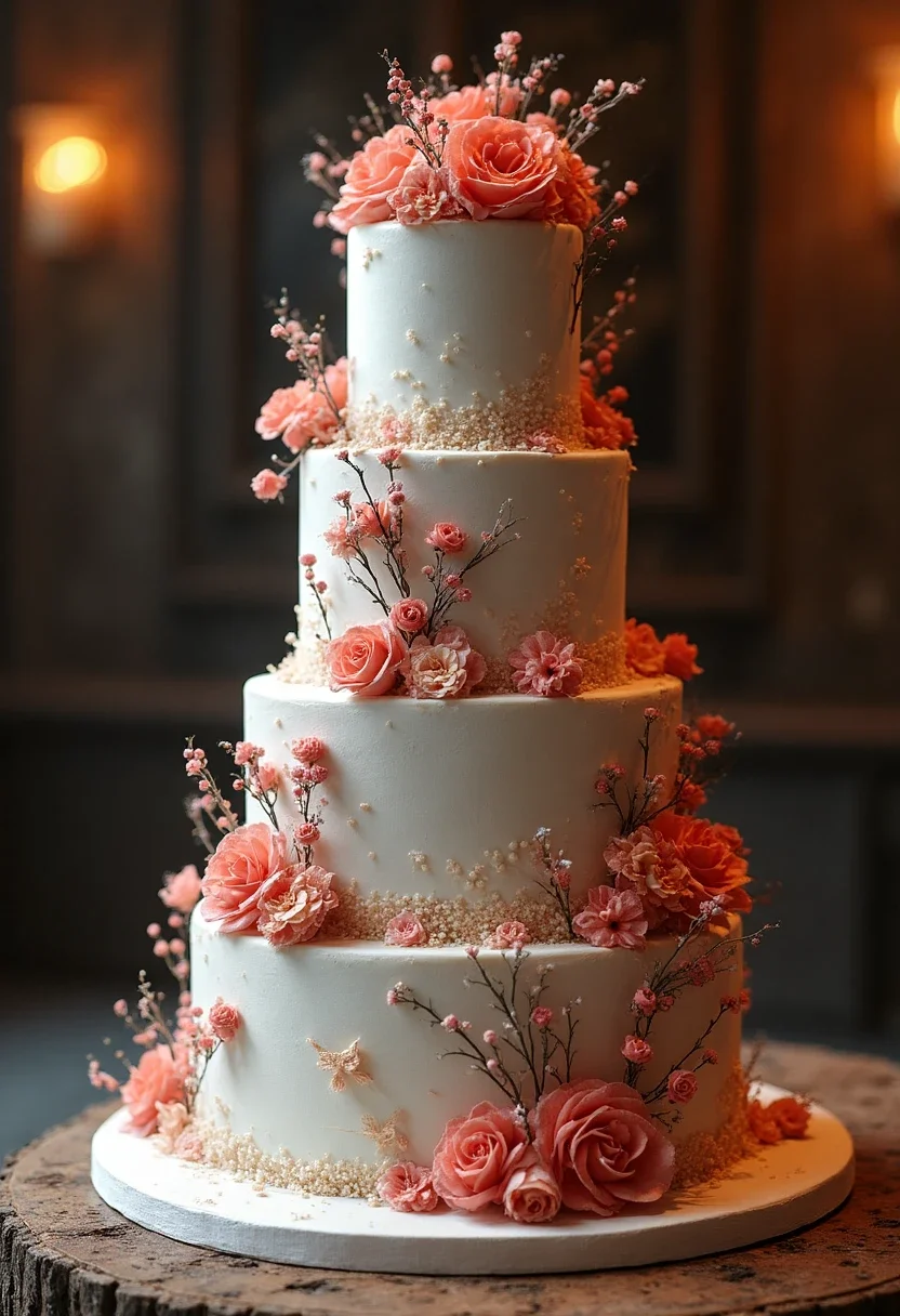 Themed wedding cake inspired by a movie with detailed decorations.