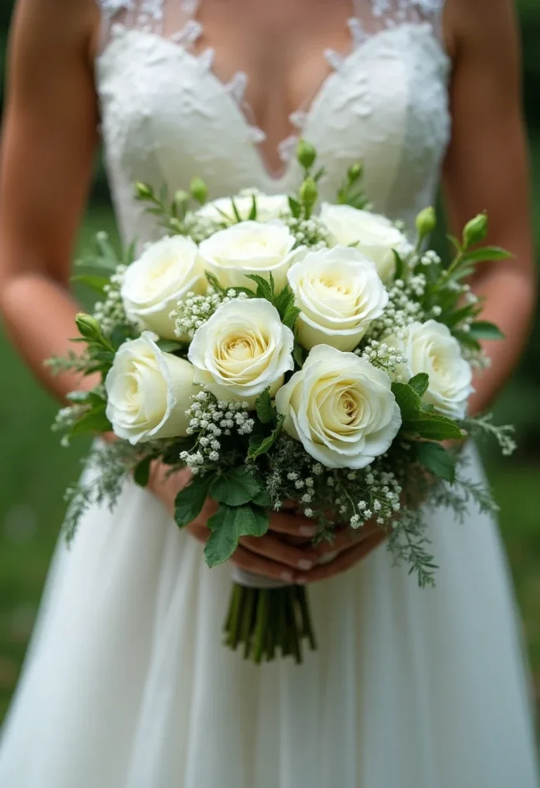 7 Enchanting Ways to Elevate Your Wedding with White Rose Bouquets