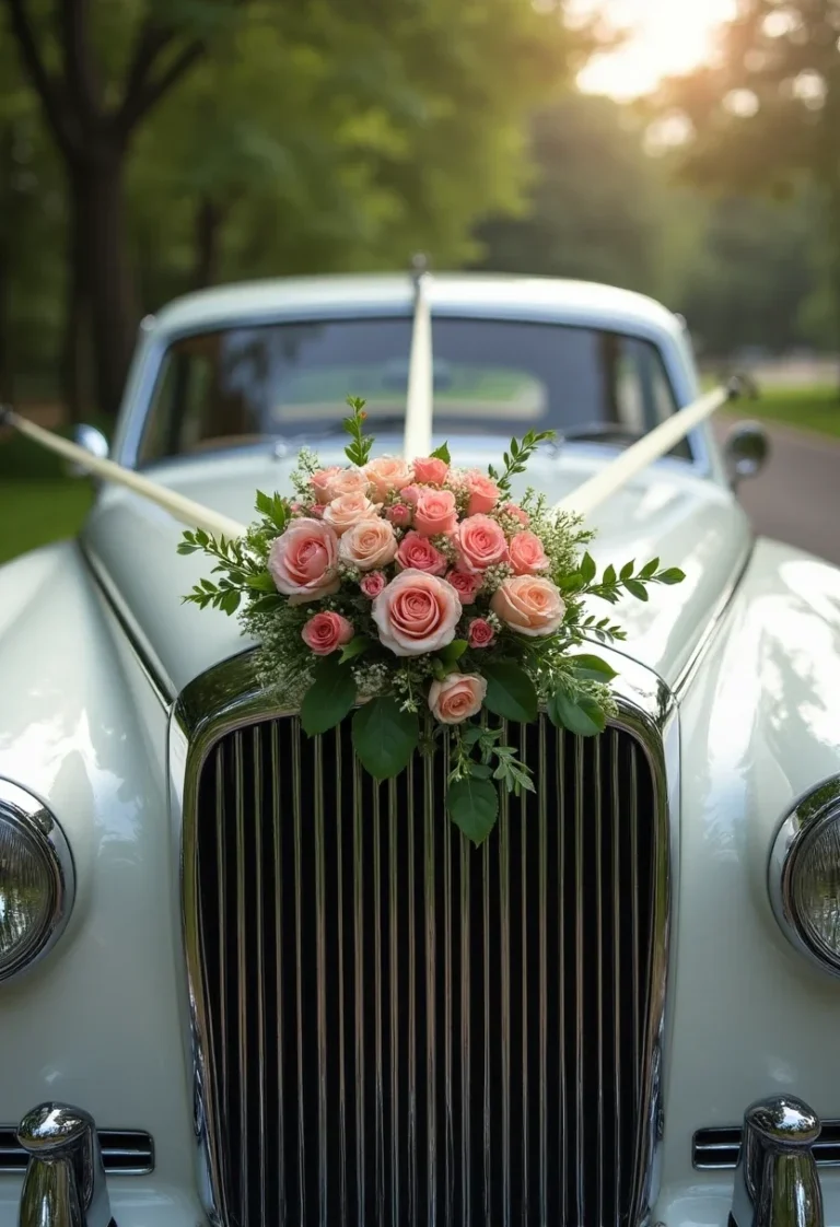10 Stunning Ideas for Wedding Car Decorations