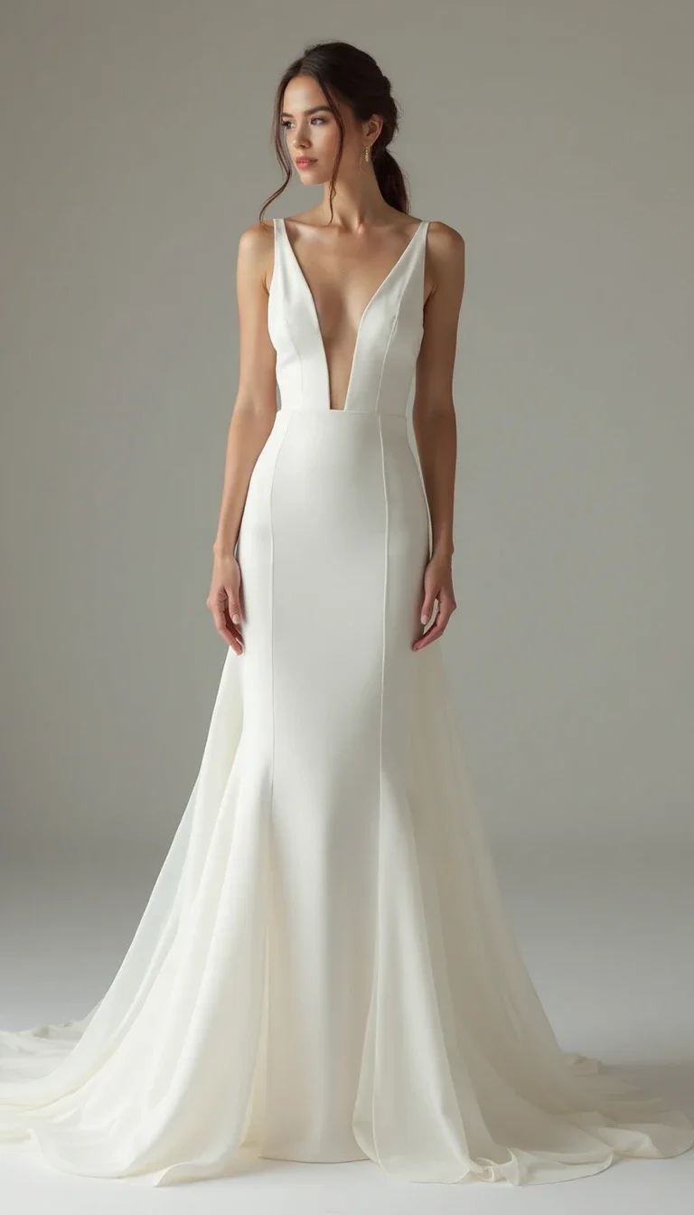 10 Stunning V-Neck Wedding Dresses to Inspire Your Big Day