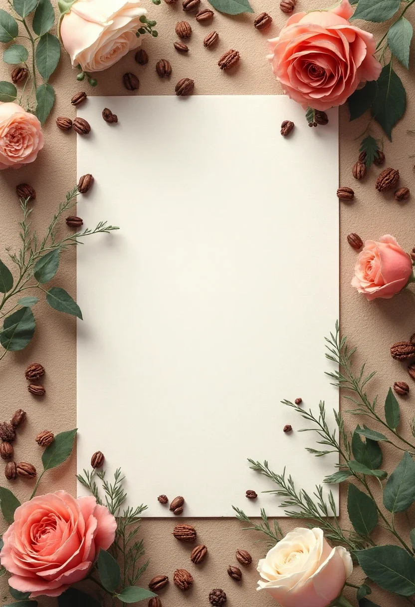 Coffee-themed bridal shower invitation card.