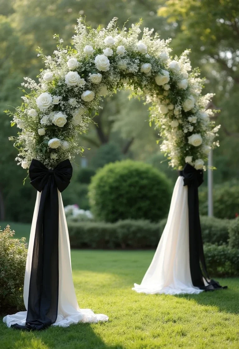12 Stunning Ideas for Black and White Wedding Decor