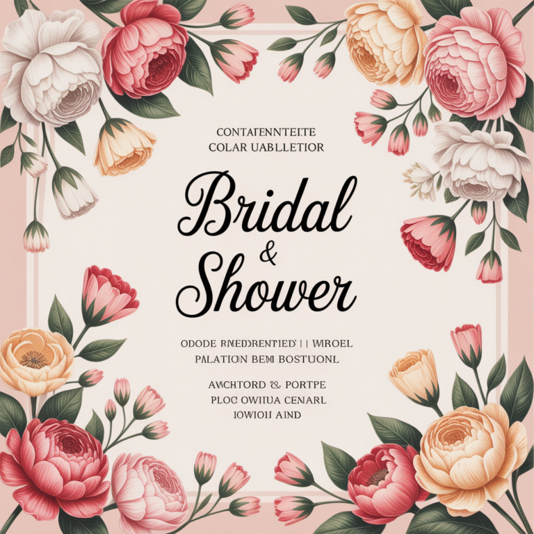 A Complete Guide to Bridal Shower Invitation Wording