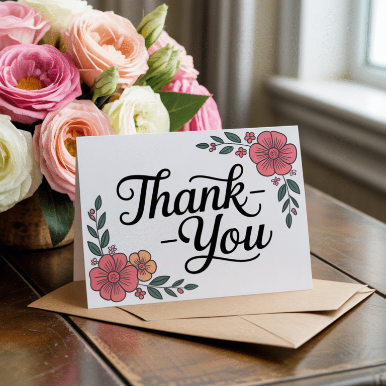 How to Write a Bridal Shower Thank-You Card