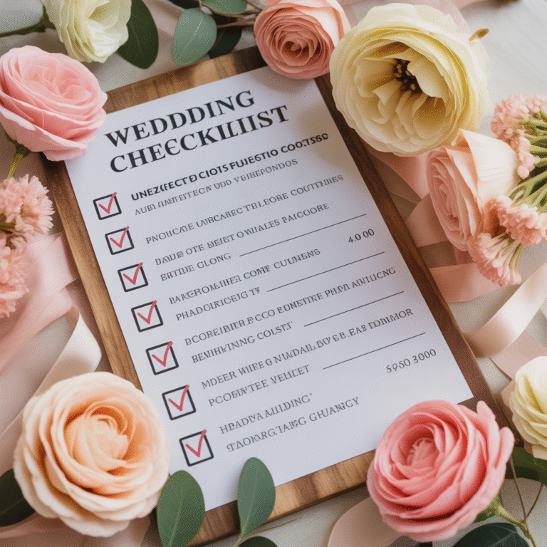 20 Unexpected Wedding Costs