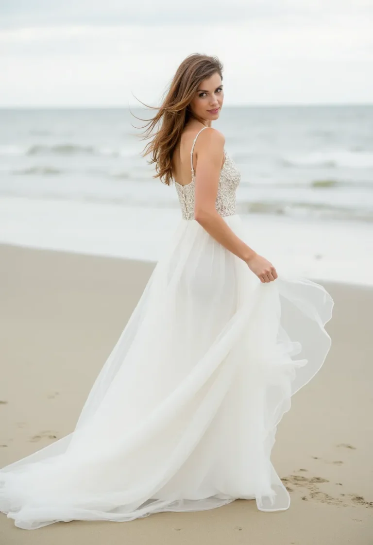 10 Stunning Beach Wedding Dresses for Your Dream Seaside Ceremony